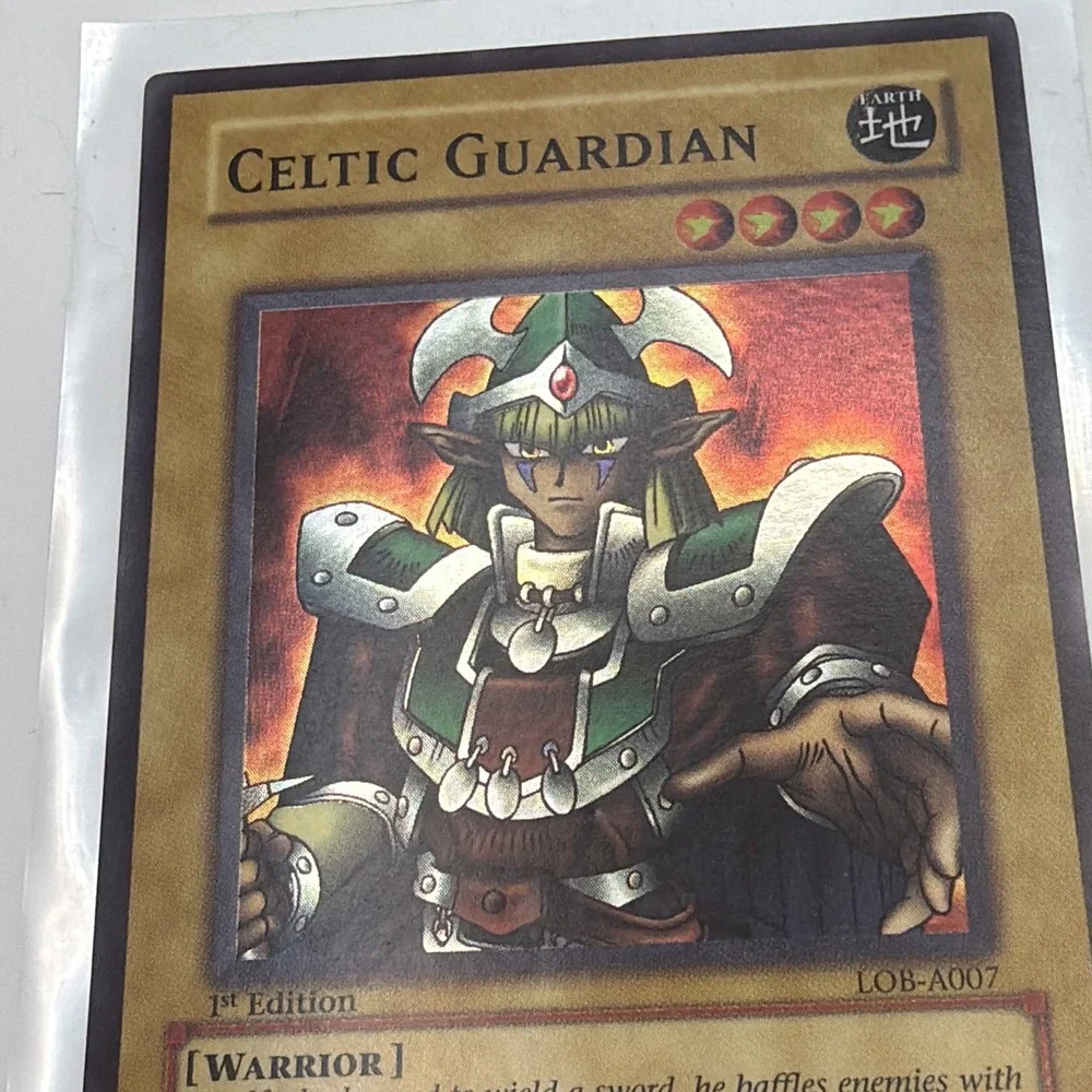 Yu-Gi-Oh! Celtic Guardian LOB-A007 Super Rare 1st Edition Exactly as Seen